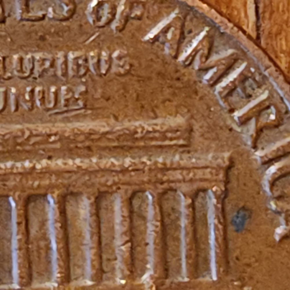1969 D Lincoln Penny Error, Floating Roof, Missing FG Circulated