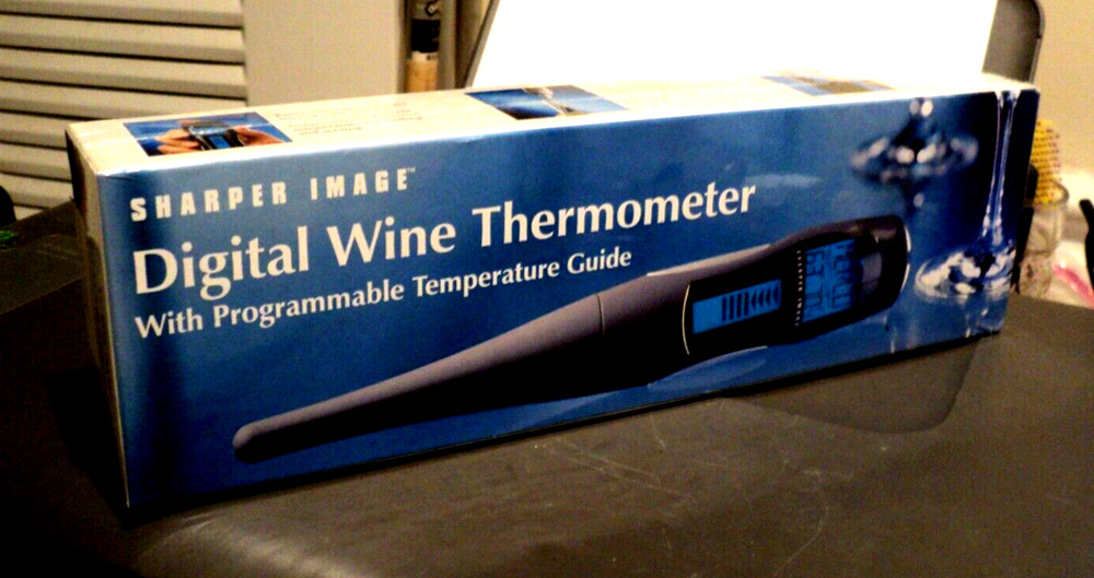 SHARPER IMAGE Digital Wine Thermometer (2000s, Programmable) BRAND NEW: Taste