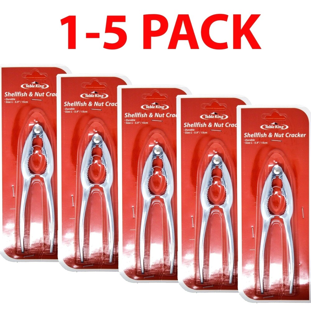 Lobster Nut Cracker Seafood Shellfish Crab Cracking Tool Opener 5.9" (1-5 Pack)