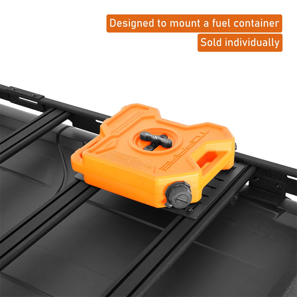 Steel Roof Rack Fuel Container Mount Panel Accessory Storage Bracket
