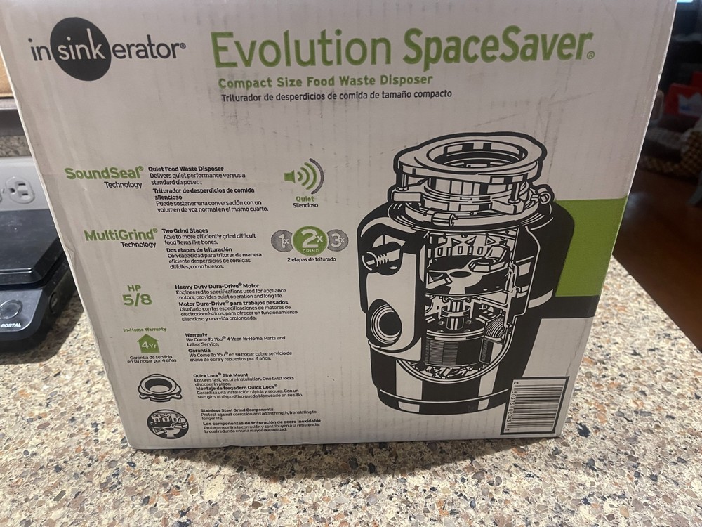 NEW! InSinkErator Evolution 5/8hp Garbage Disposal w/ Sound Seal - Lift & Latch