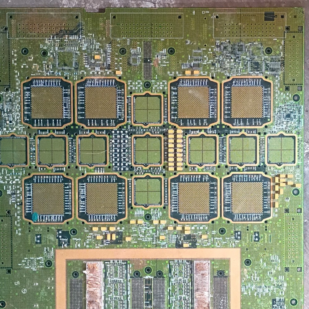 Vintage Mainframe Motherboard A359-60020 Multiple CPU Sockets Memory Slots