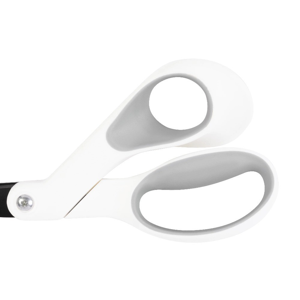 Non-Stick Titanium Kitchen Scissors with Soft Grip Orange Grey Multipurpose