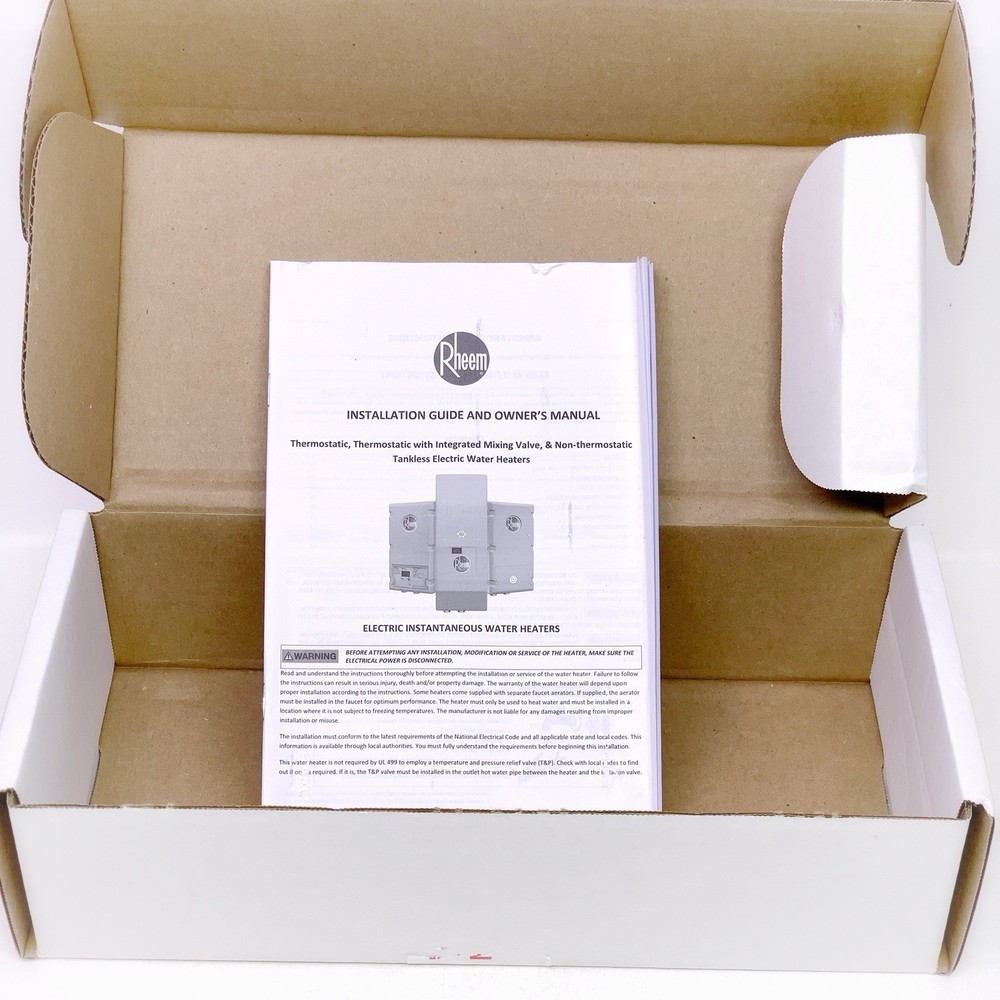 Rheem RTEH2412 2.4kW 120V Non-Thermostatic Tankless Water Heater Commercial NEW