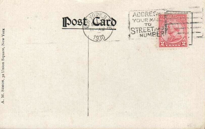 689 2c VON STUEBEN - D. J. Vorhees post card