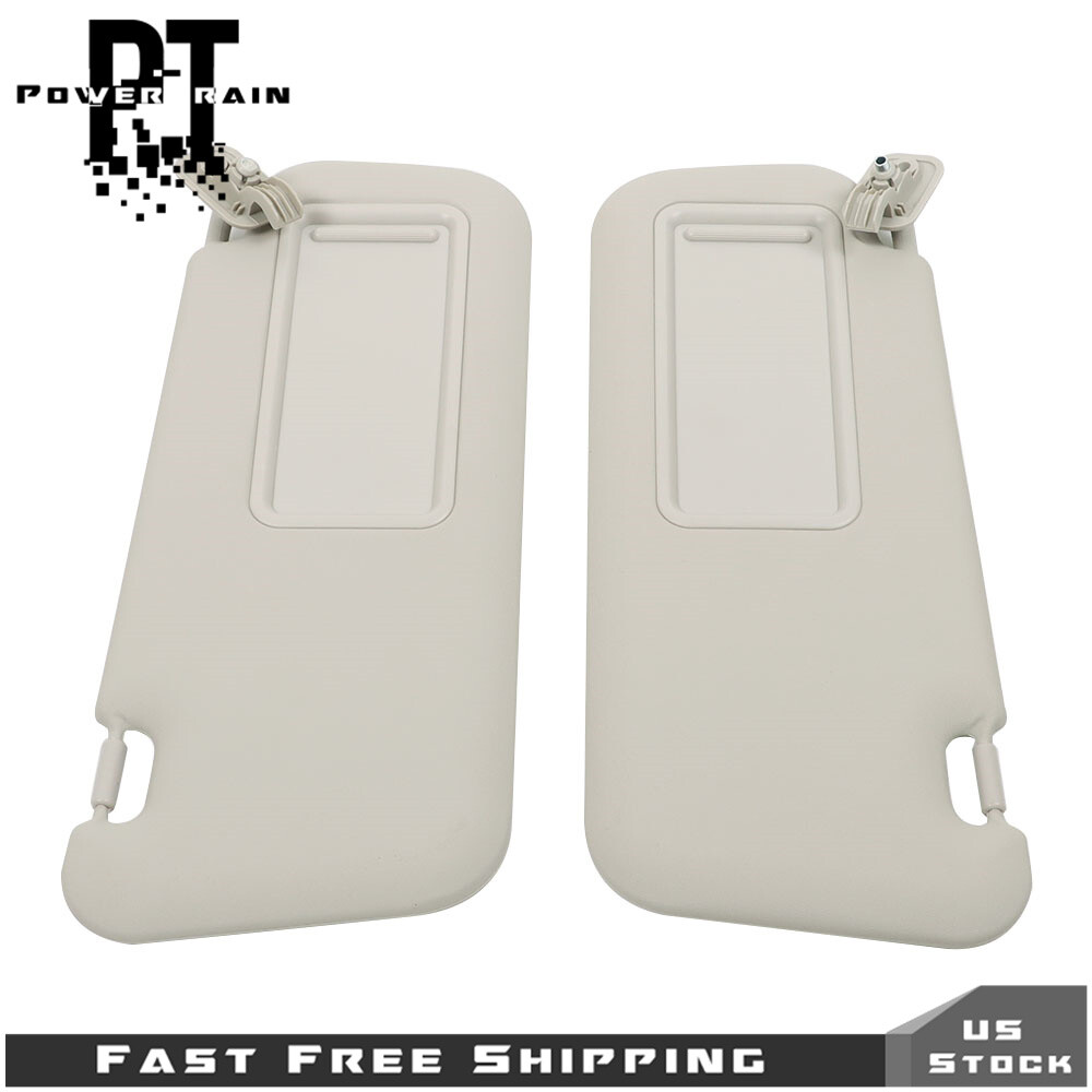 For 2010 2011 2012 2013 Mazda 3 Pair Sun Visor Driver And Passenger Side Gray