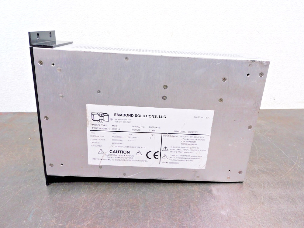 Emabond Solutions MC2 Single Phase Weld Power Supply AT Series Controller