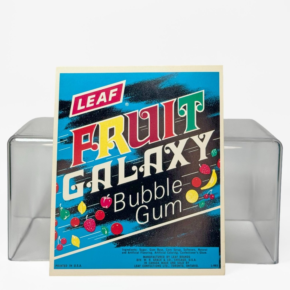Leaf Candy Vending Machine Graphic Placard Fruit Galaxy Bubble Gum  Label MCM