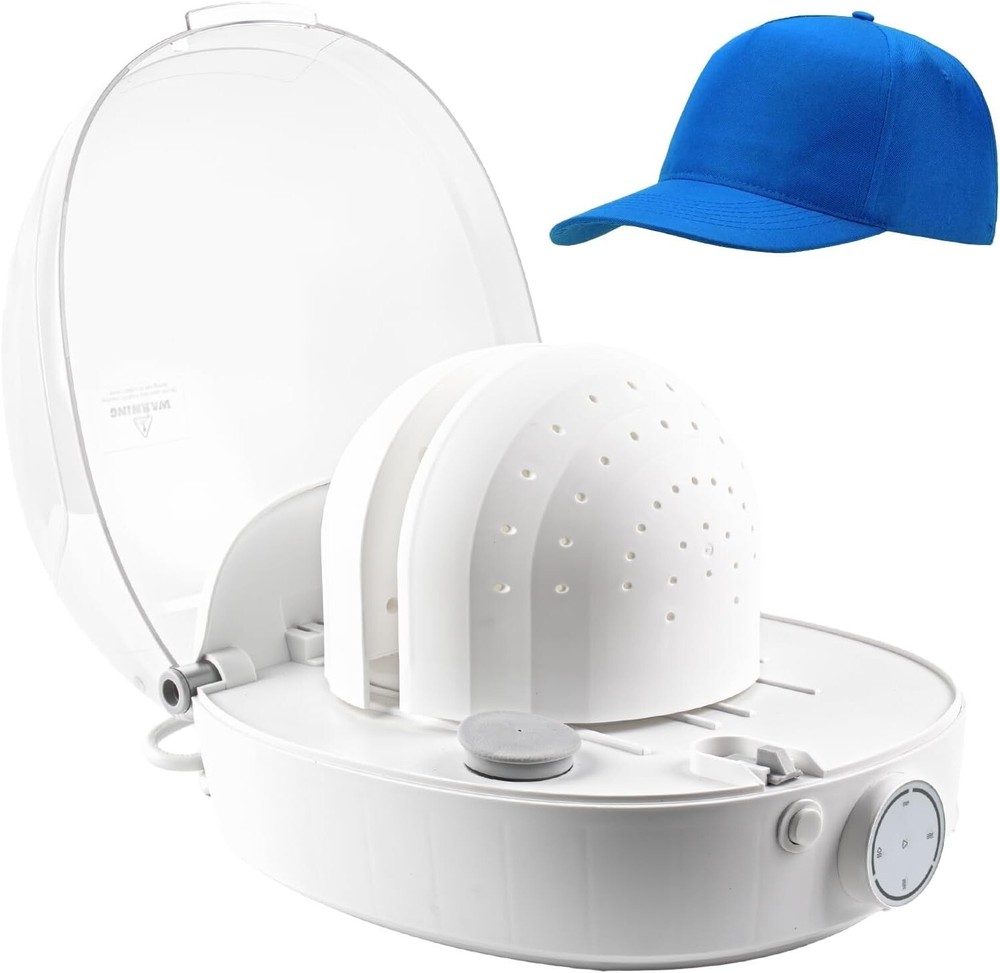 Effortless Hat Cleaning & Drying Machine with Adjustable Fit Technology