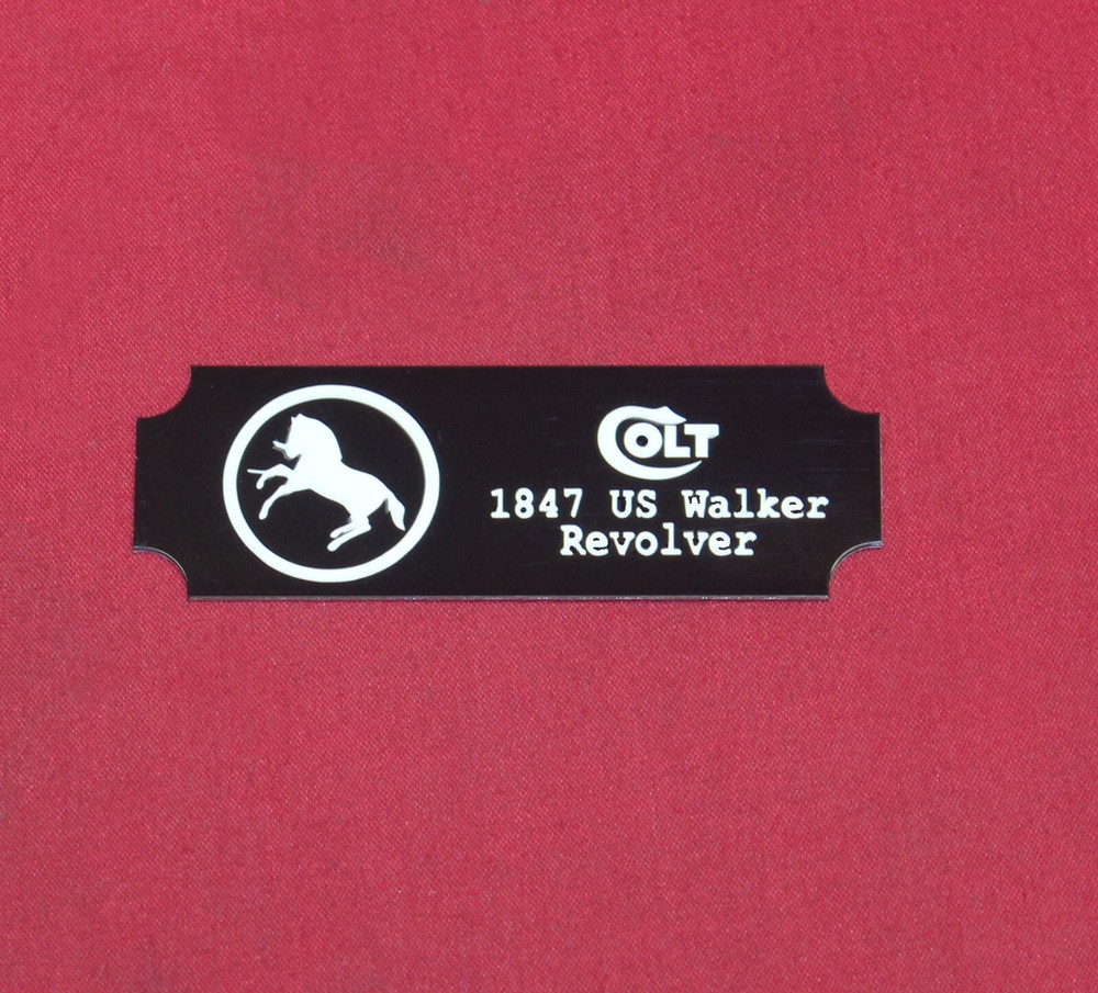 Colt Firearms 1847 US Walker Display Case Plaque
