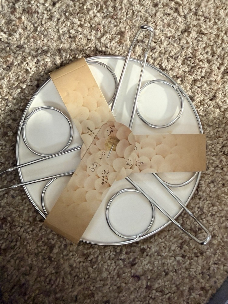 Stackable Stainless Steel Egg Steamer Rack Silver Multipurpose Trivet