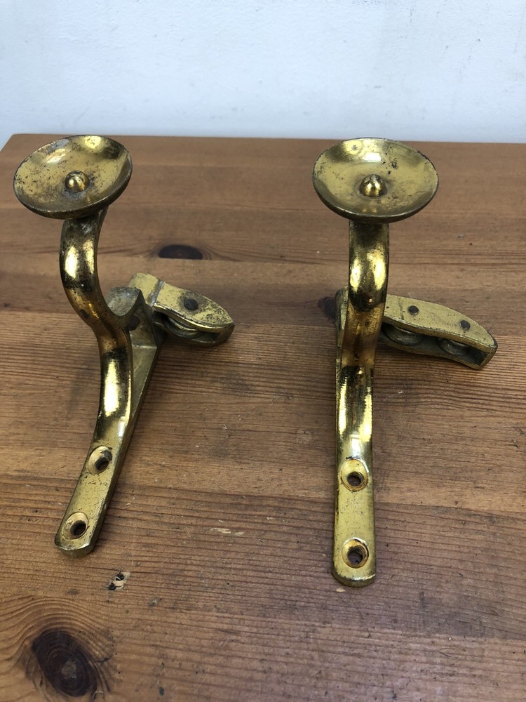 victorian brass curtain pole