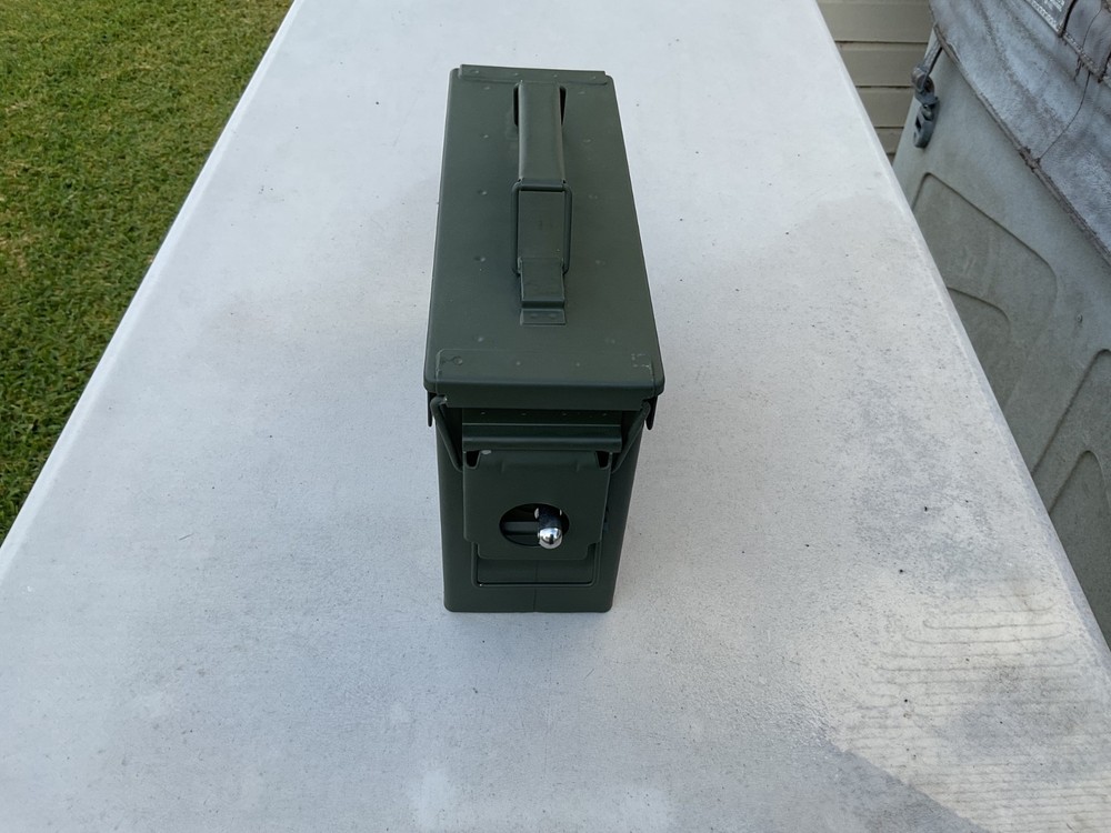 Ammo or regular storage box lockable new condition green