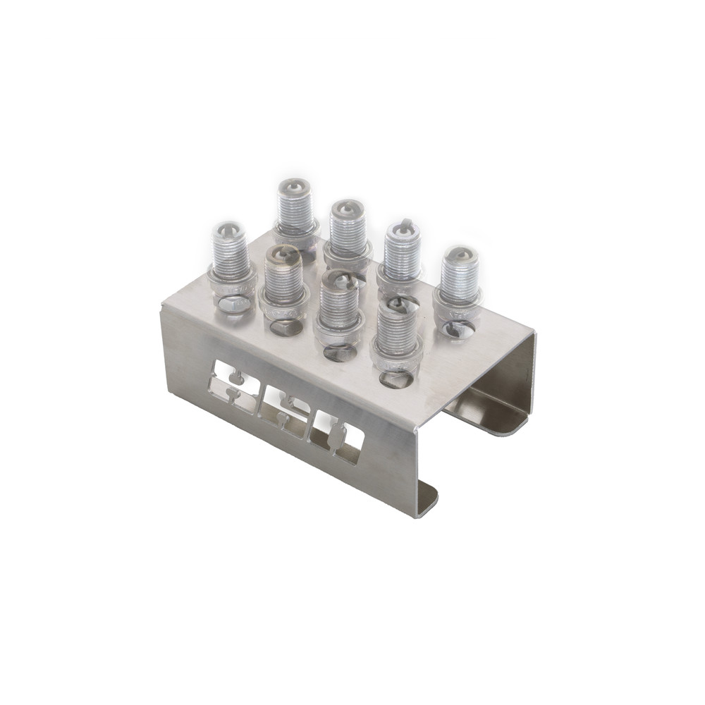 860 Performance Spark Plug Holder - 8 Plugs - Raw Finish
