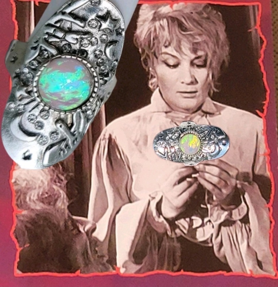 Opalite Size 10 Third Eye Activation Charm Ring