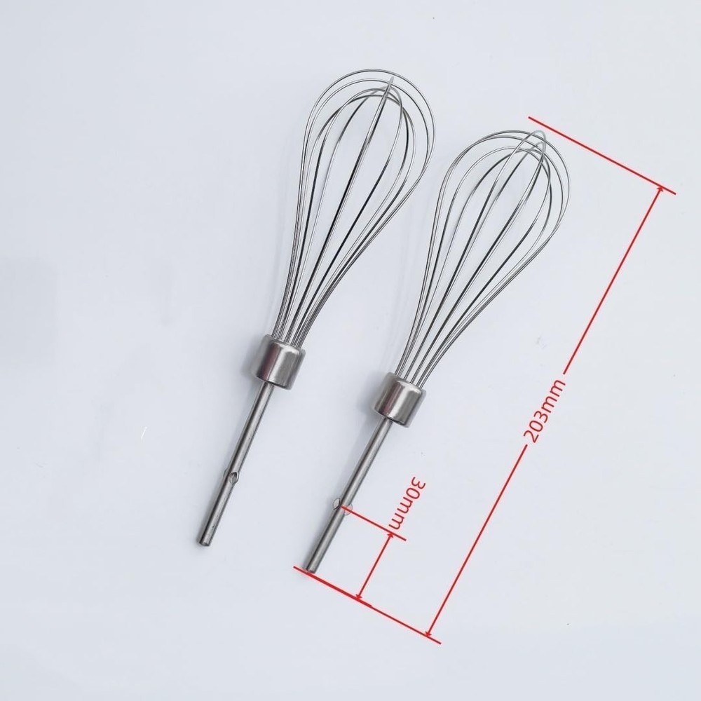 Effortless KitchenAid Whisk Attachments - Stainless Steel Egg Beaters, 2 Pack