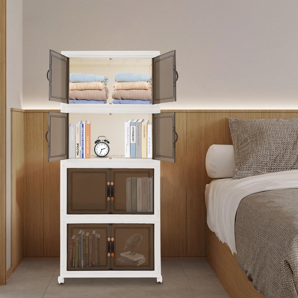 Large Collapsible Storage Bins Bedroom Folding Storage Box Stackable Storage Box