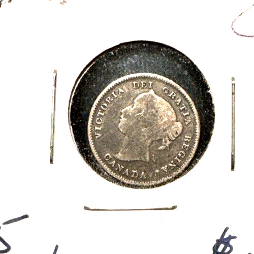Canada 1901 five cents KM 2 VG (1)
