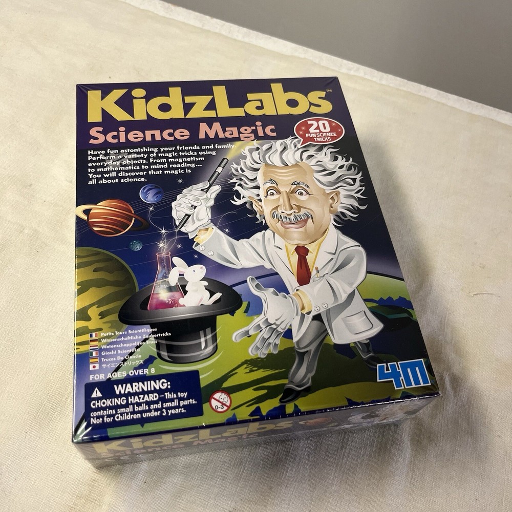 NEW and Sealed Science Magic 20 Fun Science Tricks Kidz Labs Sealed