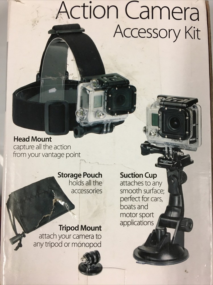 Sunpak-PlatinumPlus Action Camera Accessory Mount Kit/ Black/ Action- 3BB