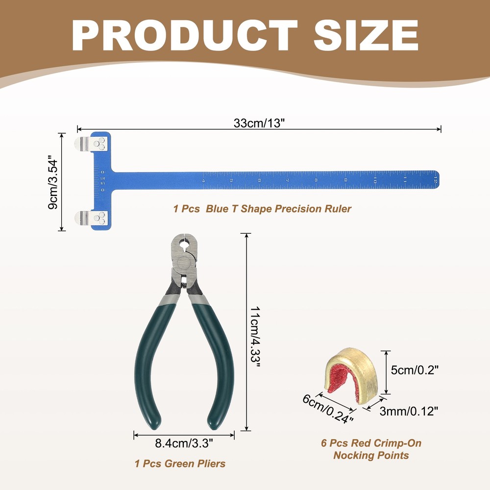 Archery Bow Square 33x9mm for Recurve Compound Bowstrings Archery Blue