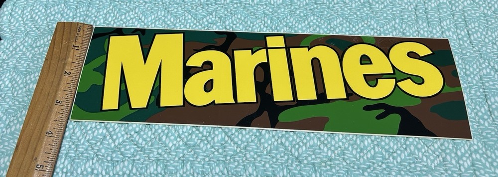 MARINES CAMOUFLAGE BUMPER STICKER 🔥🔥