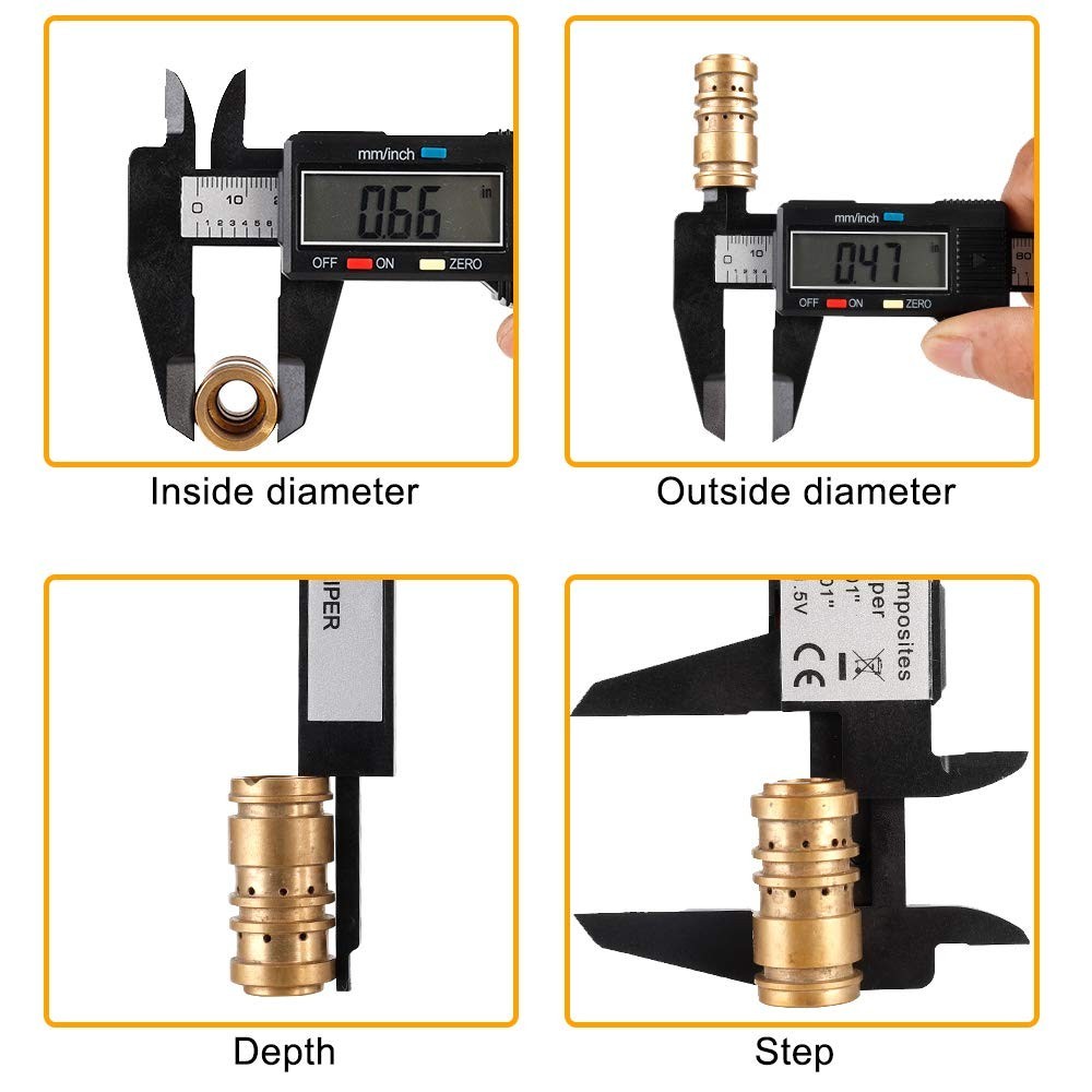 Precision Measuring Tool: 6 Inch Digital Caliper with Scratch-Free Design