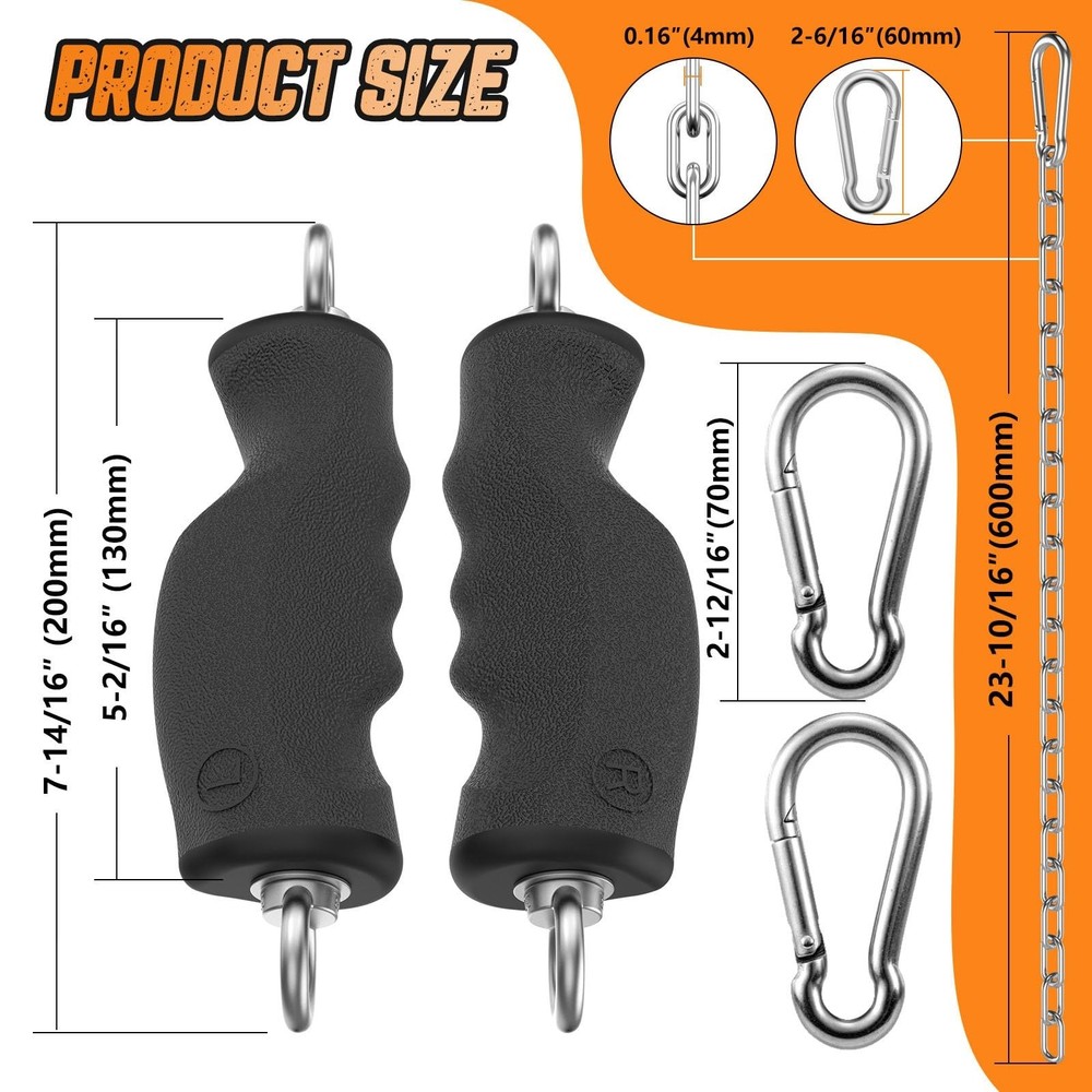 Lat Pull Down Machine Attachment, Tricep Rope Cable Attachment for Gym Cable ...