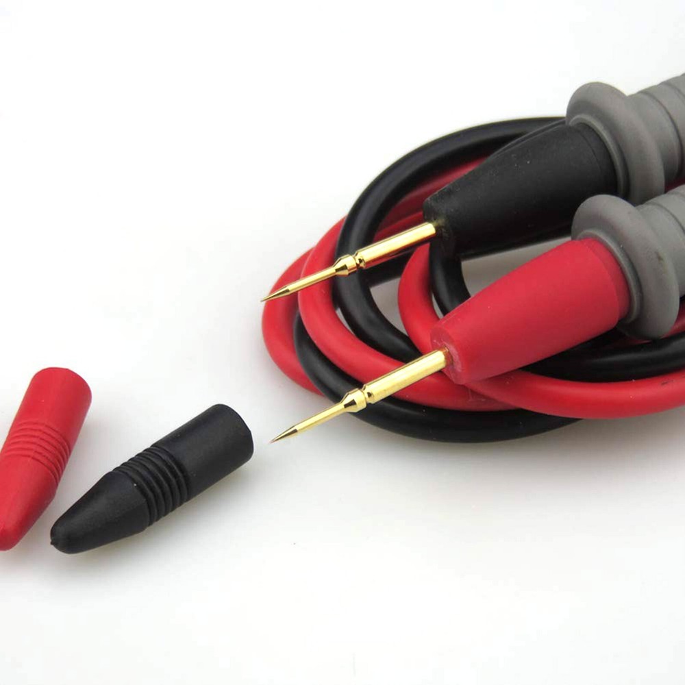 2 Pair Multimeter Voltmeter Cable Thin Needle Tester Unique Probe Test Lead Cord