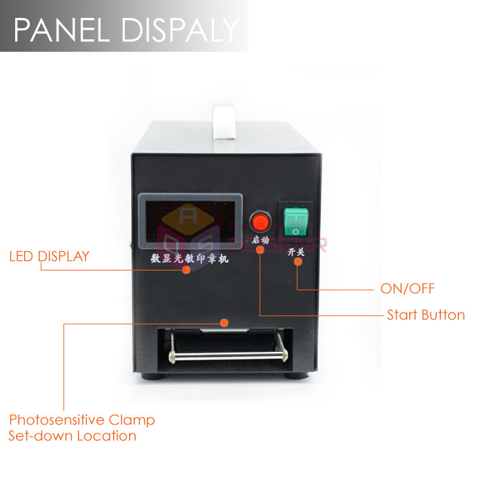 220V Digital Photosensitive Seal Flash Stamp Machine Selfinking Stamping Making