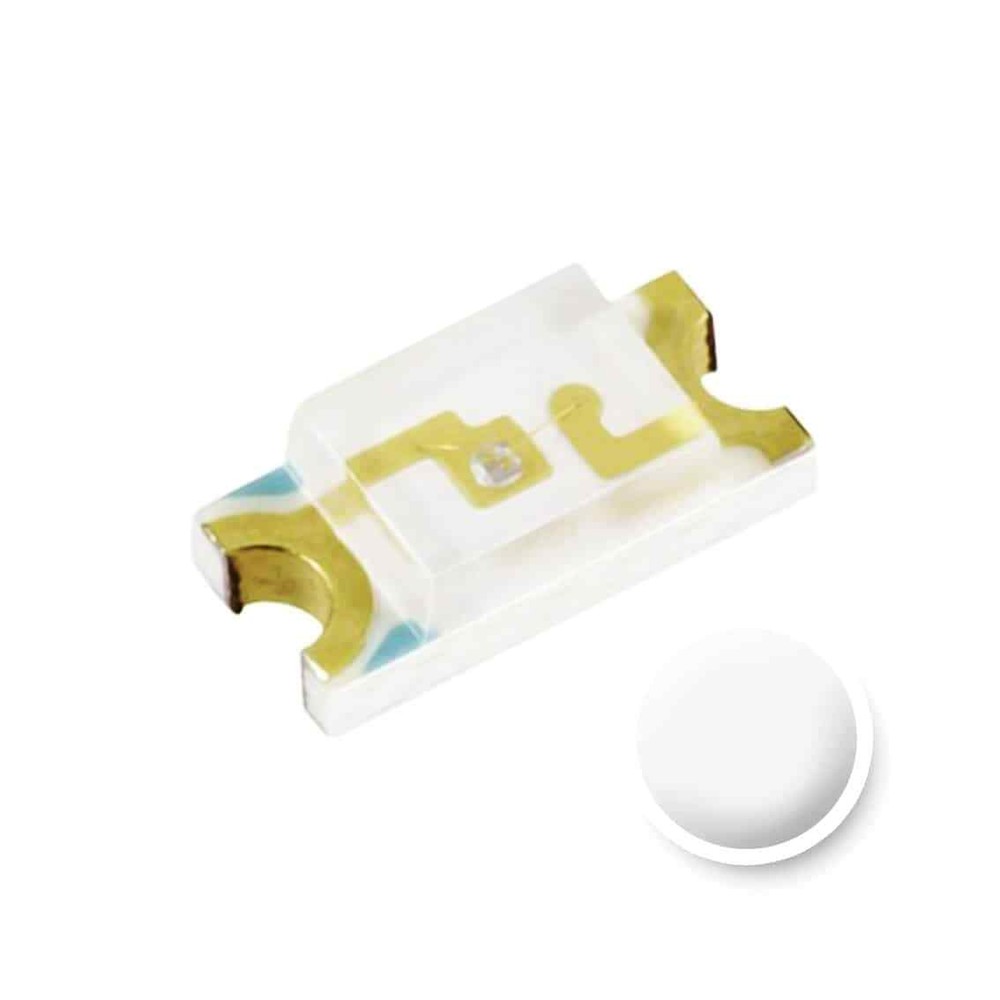 1206 White SMD LED Diode - Pack of 50
