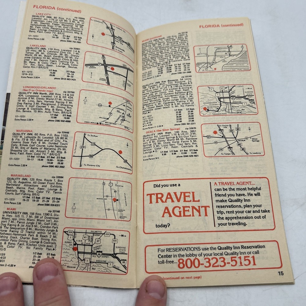 Vintage 1976 Quality Inns Directory