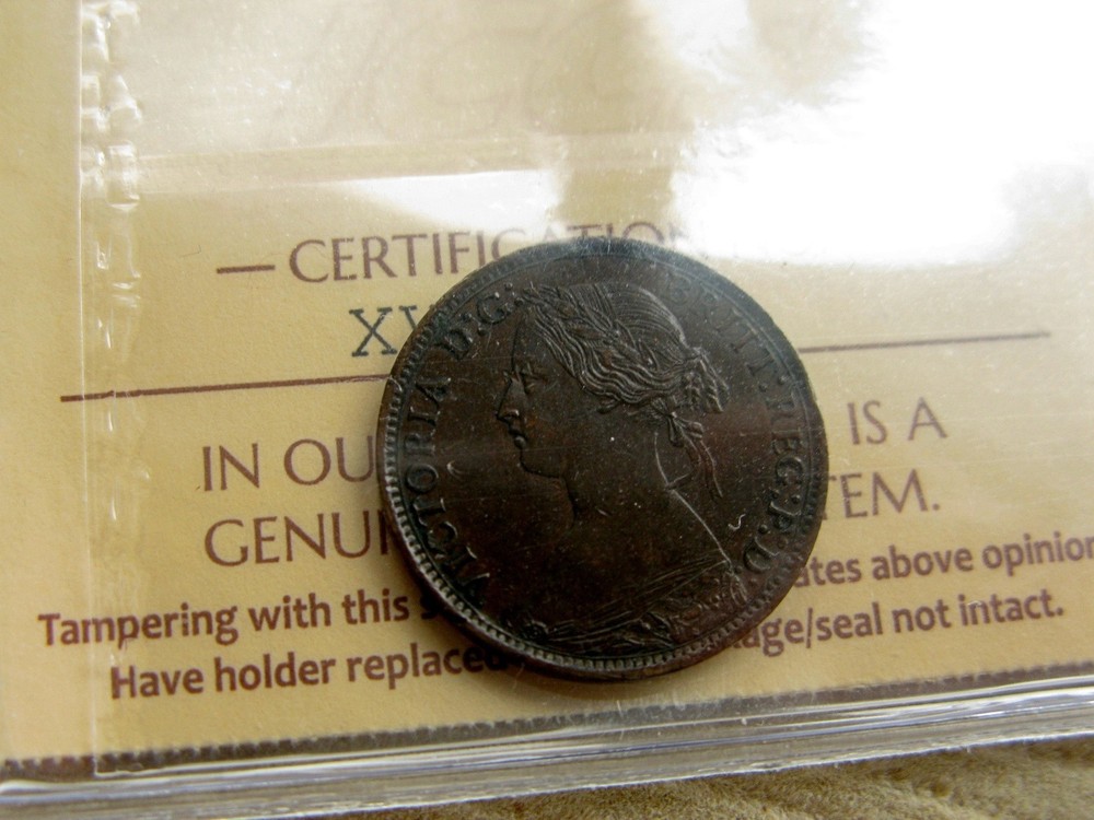 1864 Nova Scotia Half Cent - ICCS EF40