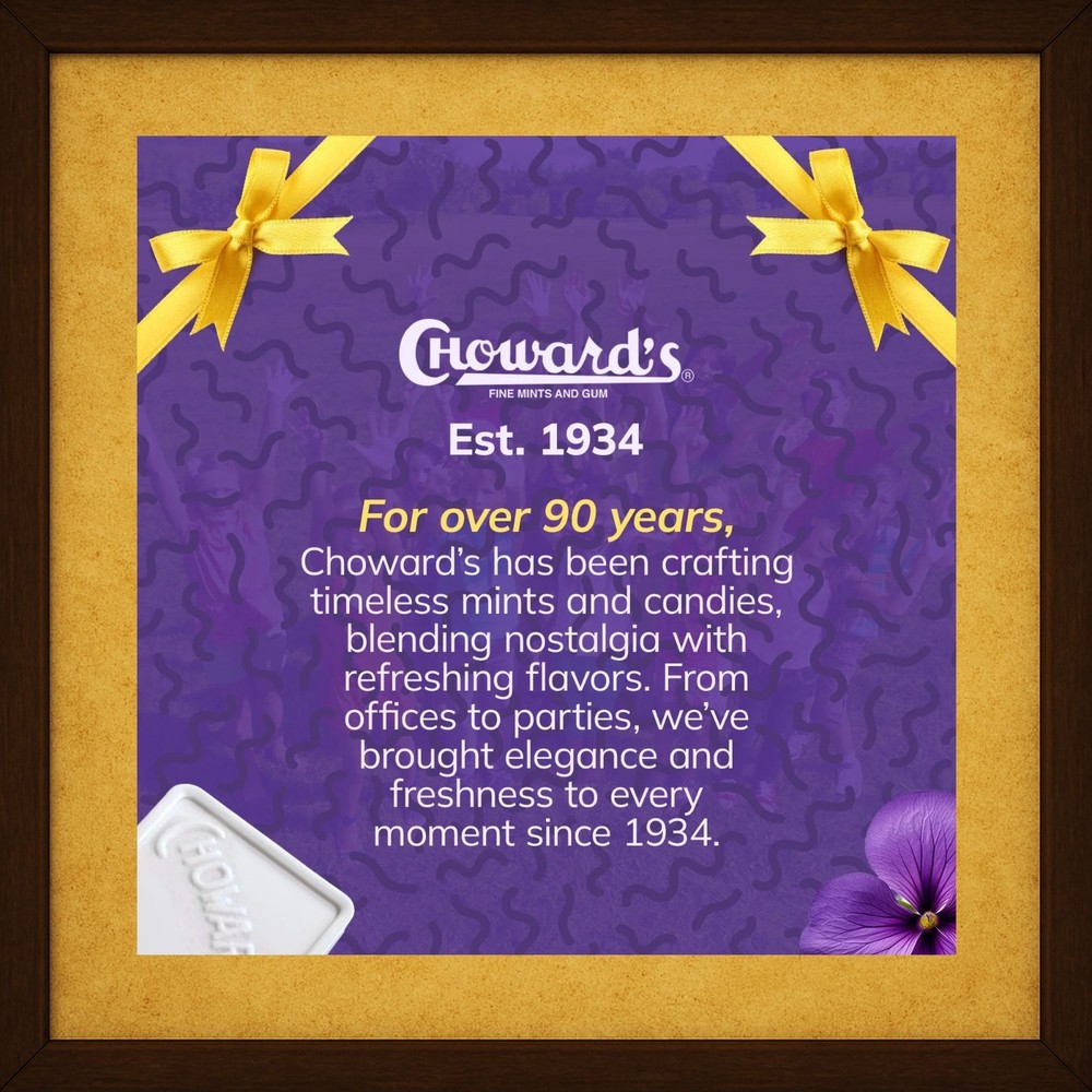 Choward’s Violet Mints Old Fashioned Candy Nostalgia 6 Pack Rolls