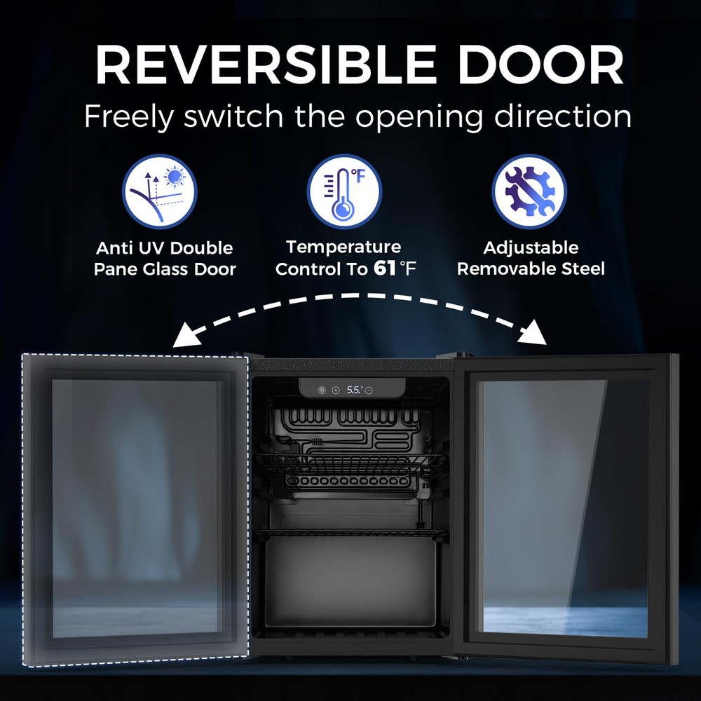 68 Cans Beverage Refrigerator Cooler