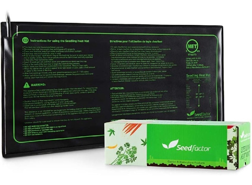 MET Certified Seedling Heat Mat, Seedfactor Waterproof Durable Germination...