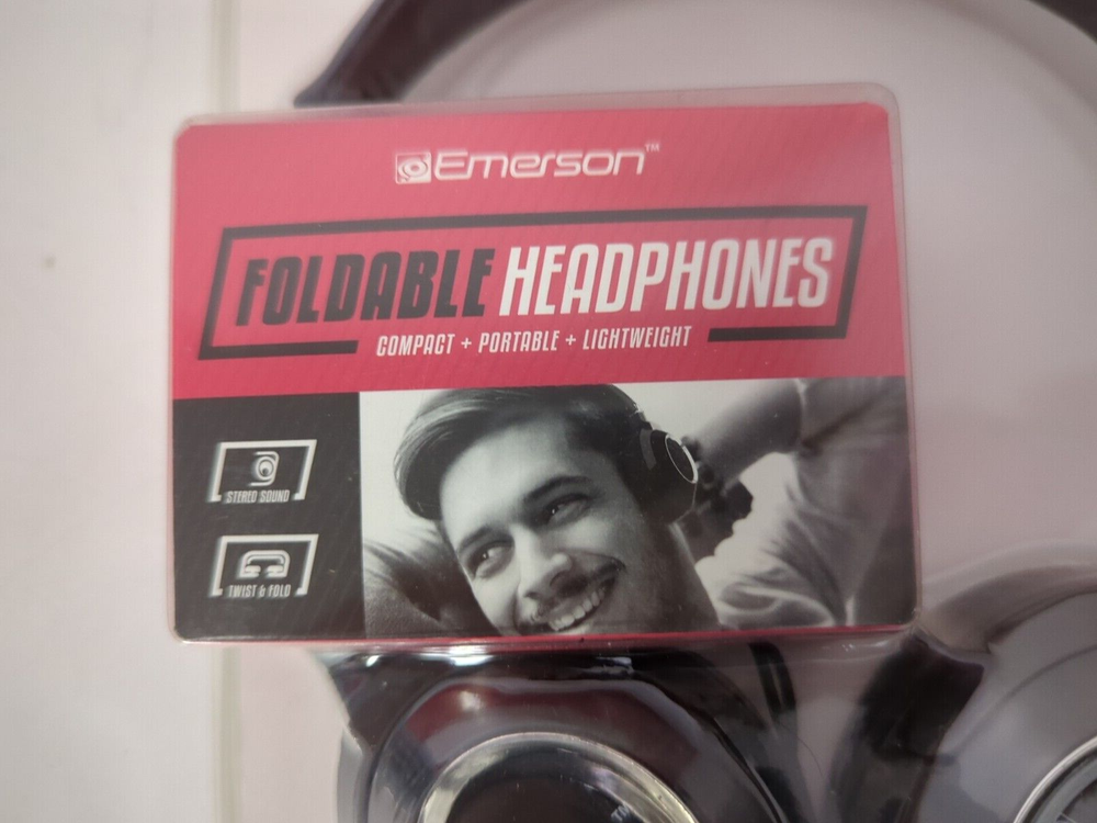 EMERSON FOLDABLE HEADPHONES COMPACT+PORTABLE+LIGHTWEIGHT EM897S