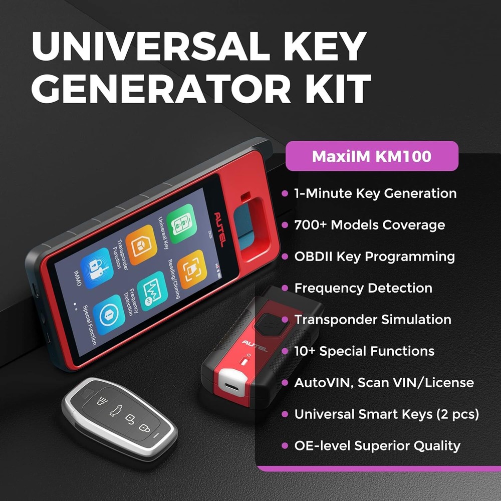 2025 Autel MaxiIM KM100 KM100E Key Fob Programming Tool Programmer Immobilizer