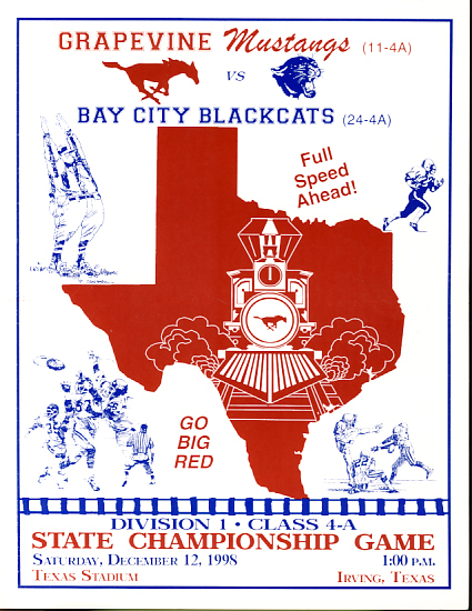 1998 4A Grapevine vs Bay City Championship Program