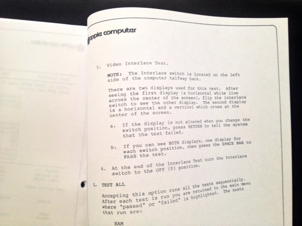 Apple III Plus Diagnostic Program / Apple III Home Computers