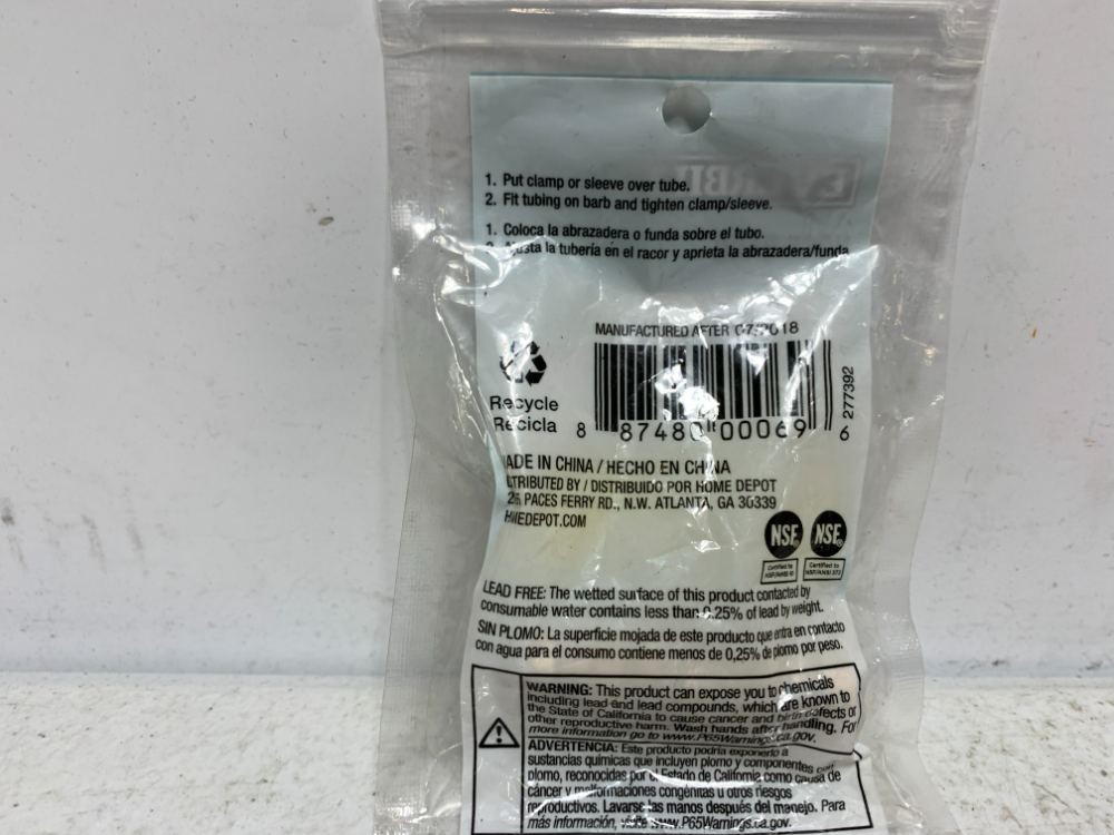 Everbilt LFA-290 Hose Barb Splicer 3/8" ID
