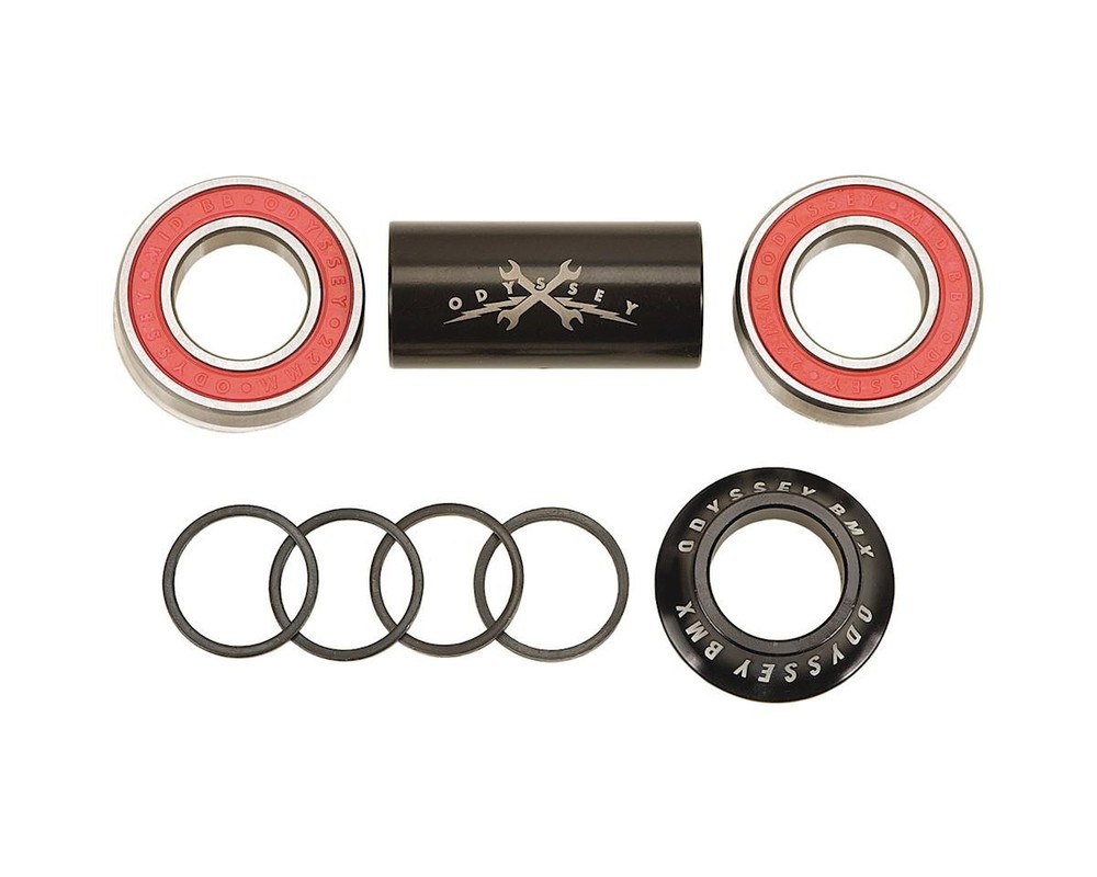 Odyssey Mid Bottom Bracket (Black) (22mm) [ODC-101-BK]
