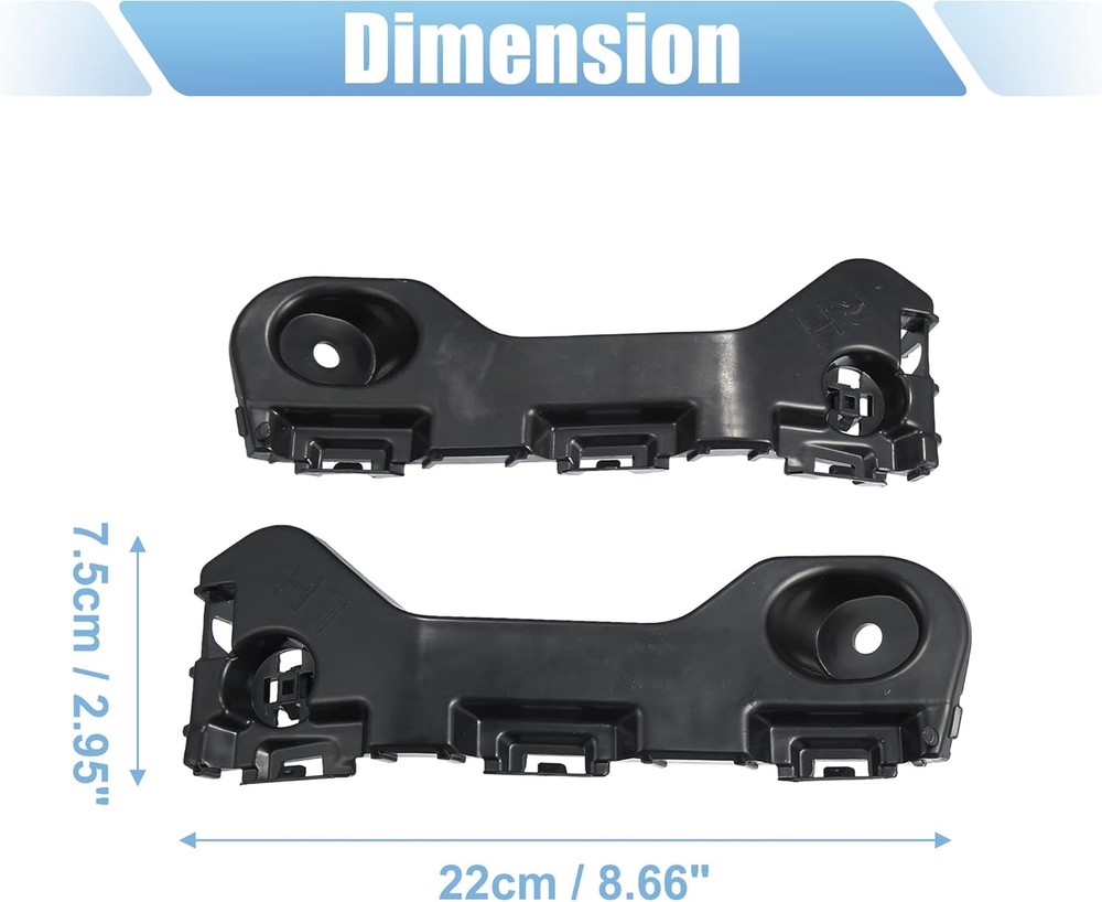 1 Pair Front Bumper Mount Support Bracket for Edge 2011-2014 for MKX 2012-2015 B
