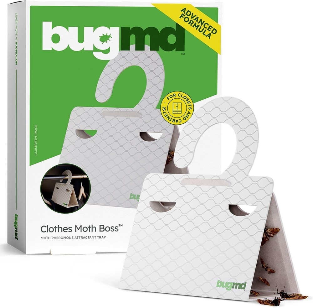 6 Count Clothes & Pantry Moth Traps - Safe & Effective Non-Toxic Solution