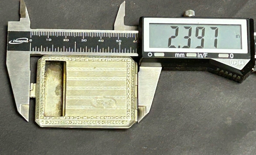 Vintage Brun-Mill Silver Match Case Compact
