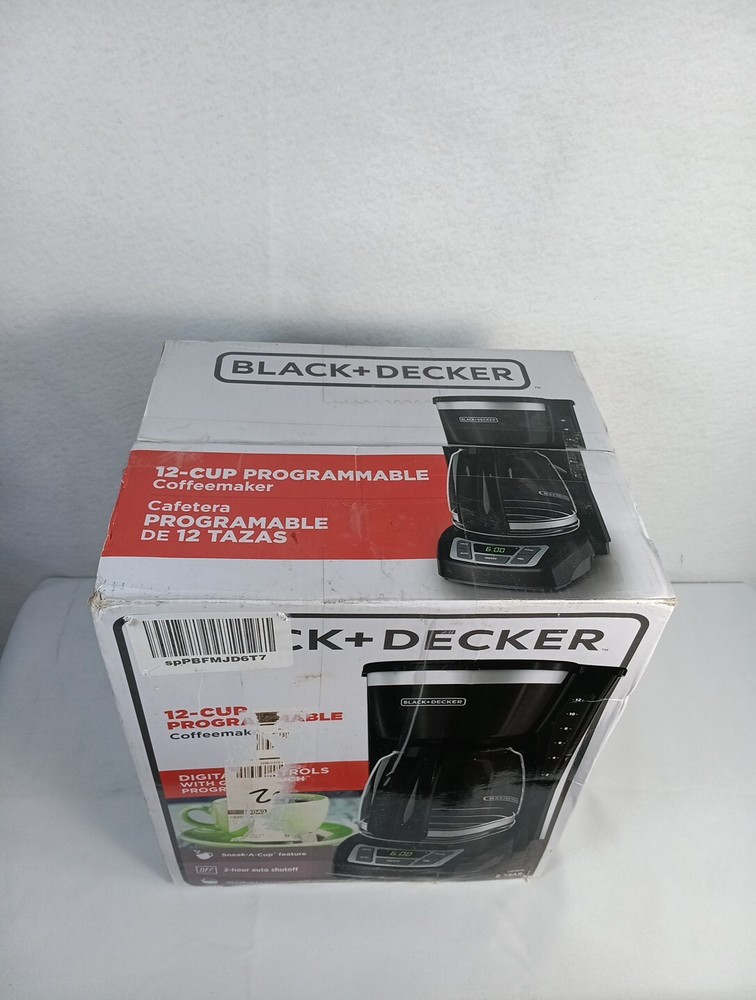 12 Cup Coffee Programable Coffeemaker BLACK+DECKER CM1160B Black Digital Control