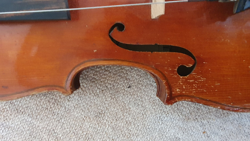 nicely flamed old 3/4 Violin violon