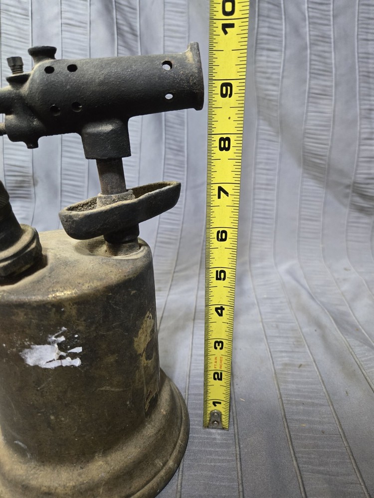 Brass blow torch vintage old tools