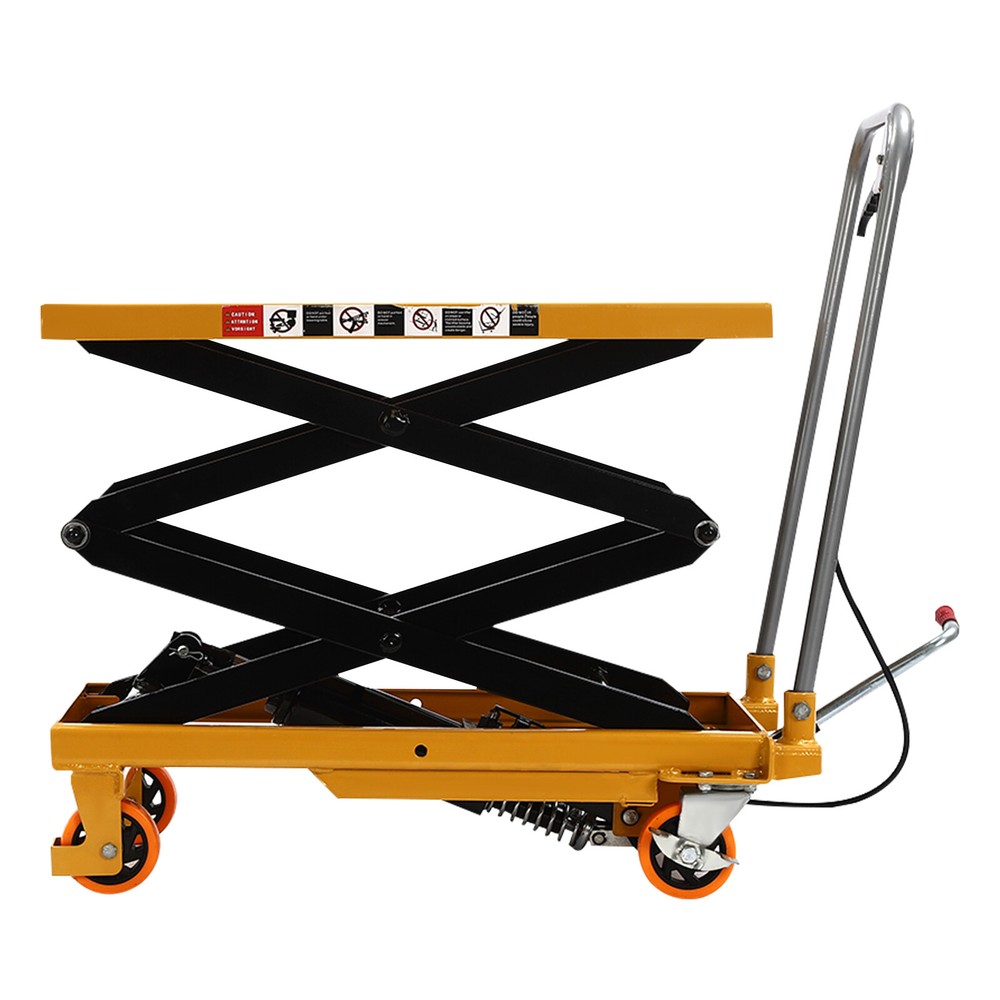 Single Scissor Hydraulic Lift Table, With Locking Wheels For Handling New