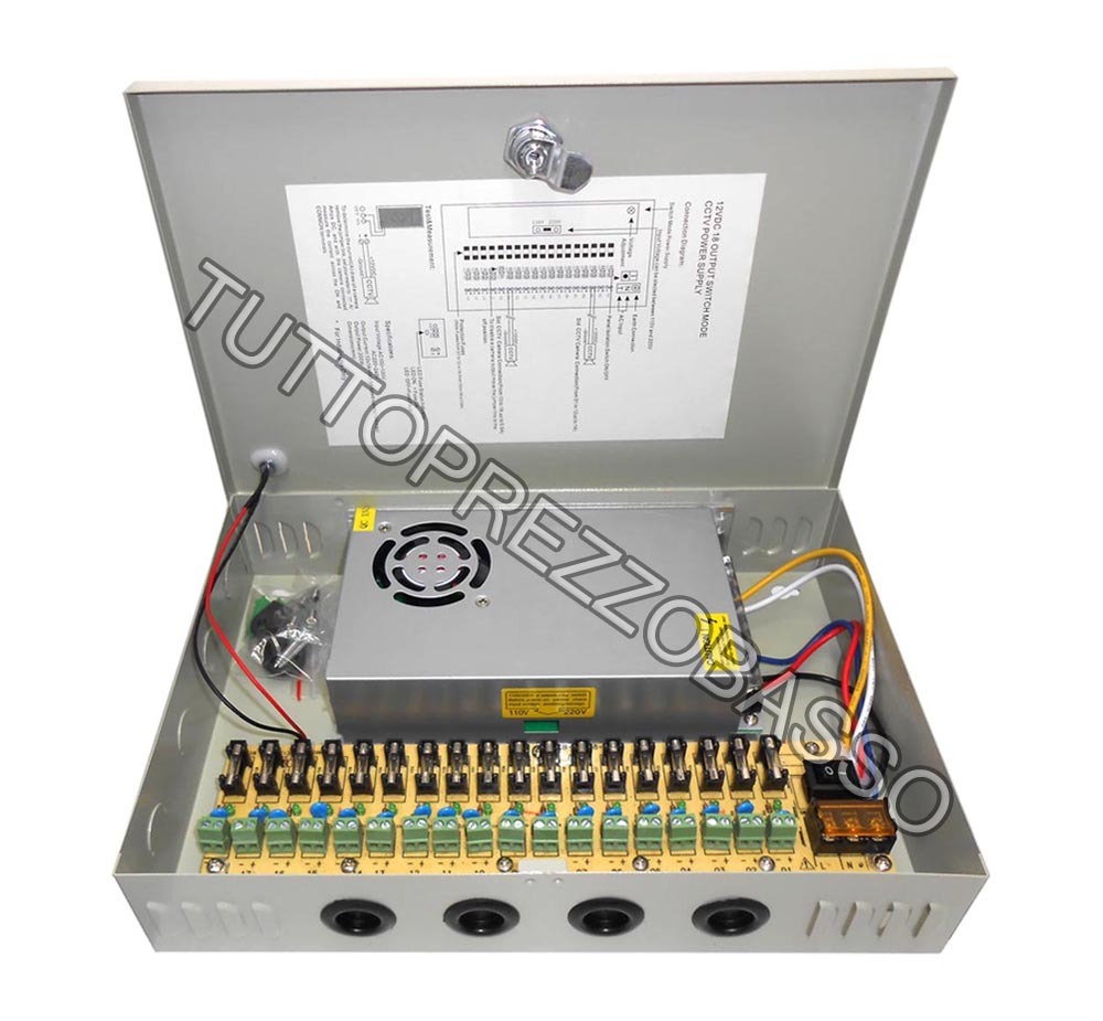 18 CH STABILIZED BOX CAMERA POWER SUPPLY VIDEO SURVEILLANCE CONTROL UNIT